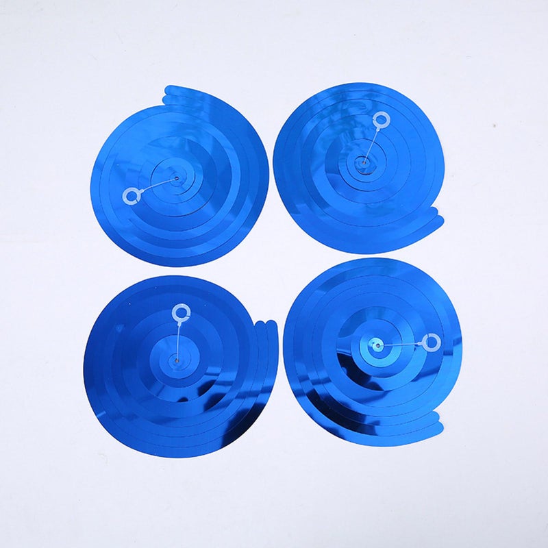Capesaro Blue Orange Star Hanging Swirl Decorations,Foil Streamers Ceiling Hanging Whirls Party Decorations,Pack of 20 - Image 3